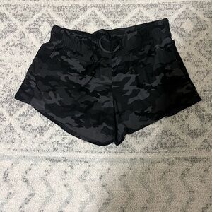Women’s Black Camouflage Shorts